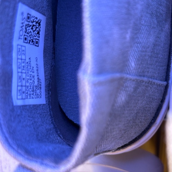 Tom’s Gray acid washed slip on High Top Sneakers - Picture 6 of 9